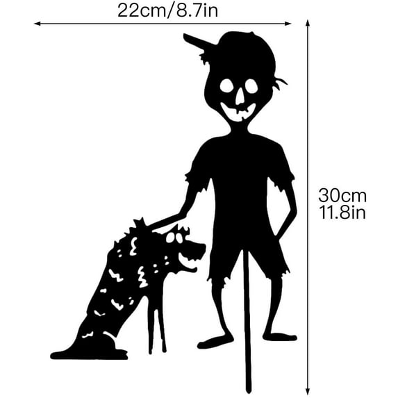 Halloween Ghosts Decorations Outdoor,Halloween Garden Ghosts Horrible Decor,2024 Halloween Decorations Outdoor,Little Devil Garden Ground Stake Silhouette Halloween Decoration Ghost Ground Plugs