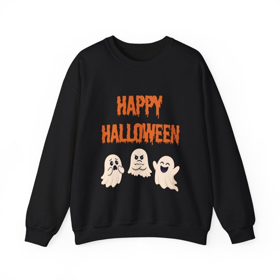 Halloween Ghosts Happy Graphic Sweatshirt
