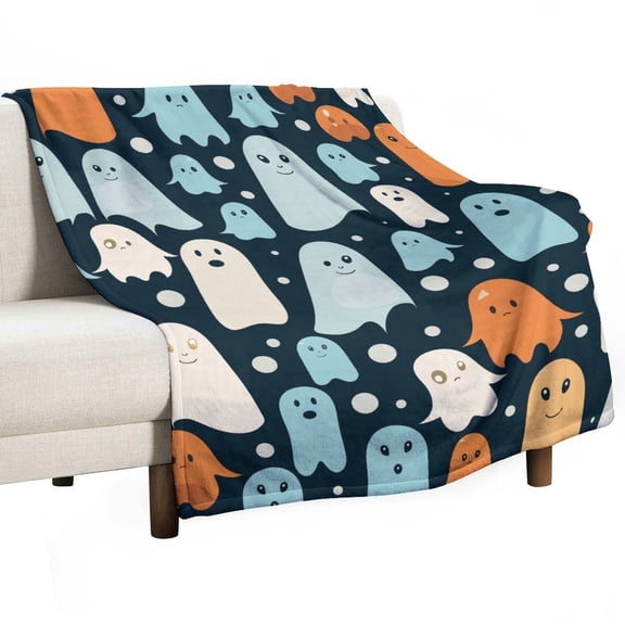 Halloween Ghosts Horror Pumpkin Throw Blanket for Women, Men & Kids - Super Soft Plush Blanket Throw Fleece Blanket Animal Blanket