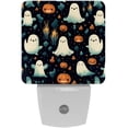 thumbnail image 1 of Halloween Ghosts LED Square Night Light - Compact and Energy Efficient Illumination for Bedrooms and Bathrooms - Plug-in Wall Lamp with Auto Sensor, 1 of 6