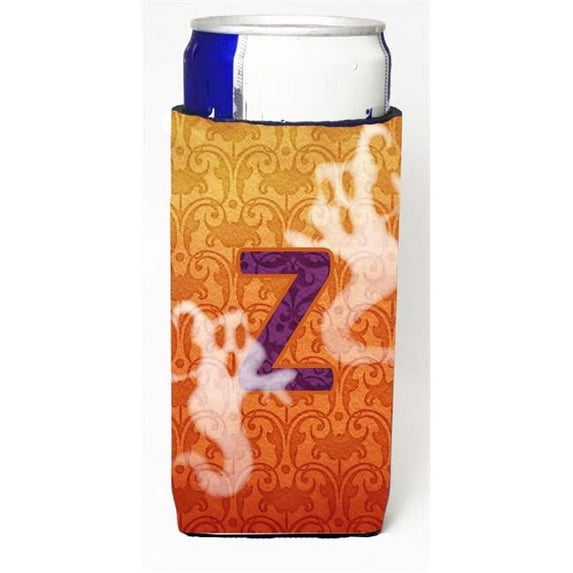 Halloween Ghosts Monogram Initial Letter Z Michelob Ultra s For Slim Cans