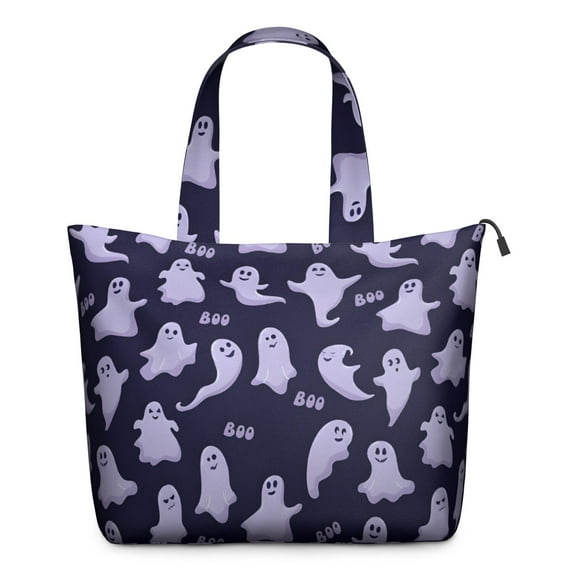 Halloween Ghosts Pattern Travel Tote Bags for Women Carry On,Large Weekender Bags for Women Travel,Multi Functional Duffle Bag for Work,Shopping,Sports