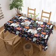 thumbnail image 1 of Halloween Ghosts Pumpkins Bat Tablecloth Rectangular 60" X 84", Halloween Decorations - Waterproof Wipeable Halloween Table Cloth Cover for Party Picnic Dinner Halloween Decor, 1 of 5