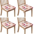 thumbnail image 1 of Halloween Ghosts Pumpkins and Bats Seat Covers for Dining Room Chairs Set Of 4,Stretch Printed Washable Chair Seat Cover with Elastic Ties and Button,Removable Waterproof Couch Cushion Covers, 1 of 6