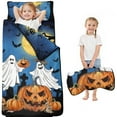 thumbnail image 1 of Halloween Ghosts and Pumpkins in Graveyard Toddler Nap Mats for Kids Preschool,50"x20" Sleeping Mat Bag or Kids,Toddler Sleeping Bag,Toddler Nap Mat or Daycare, 1 of 6