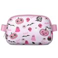 thumbnail image 1 of Halloween Ghosts Pumpkins and Skulls Cute Fanny Packs for Women,Travel Waterproof Crossbody Fanny Bags Waist Purse for Women Anti Theft Adjustable Strap for Running Travel Cycling, 1 of 4