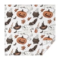 thumbnail image 1 of Halloween Ghosts Pumpkins and Witch Hats Square Tablecloth,Waterproof Square Table Cover,Wipeable Spillproof Washable Table Cover for Home Kitchen Party Decor 52"x52"(132x132cm), 1 of 6