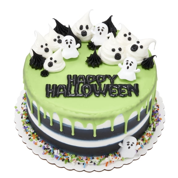 Halloween Ghosts Round Cake