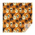 thumbnail image 1 of Halloween Ghosts Skulls Bats and Pumpkins Square Tablecloth,Waterproof Square Table Cover,Wipeable Spillproof Washable Table Cover for Home Kitchen Party Decor 60"x60"(152x152cm), 1 of 6