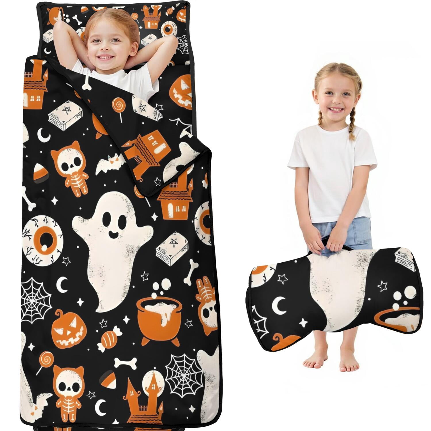 Aazon.co: ACRABROS Toddler Nap At With Pillow And Blanket, Extra Large Rolled Napping Ats