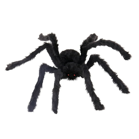 Halloween Giant Spider Decoration - Soft Hairy Webworm, Realistic Scary Design, 4 Sizes, for Home/Yard/Party