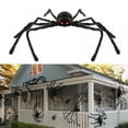 thumbnail image 1 of Halloween Giant Spider Decorations, Large Fake Spider with Straps Hairy Backpack Spider Realistic Scary Prank Props for Indoor Outdoor Yard Party Halloween Decor,11.8, 1 of 9