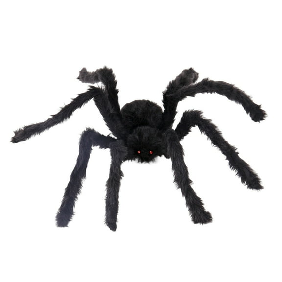 Halloween Giant Spider Set - Realistic Oversized Crawler Props for Haunted House, Lawn & Porch Decor - Indoor/Outdoor Hanging Decorations