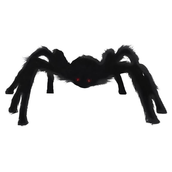 Halloween Giant Stuffed Spider Toy, 35.4 Inch Huge Realistic Black Spider Stuffed Animal Plush Pillow Christmas Funny Prank Toys