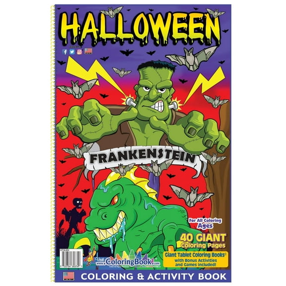 Halloween Giant Tablet Coloring and Activity Book 11"x17"