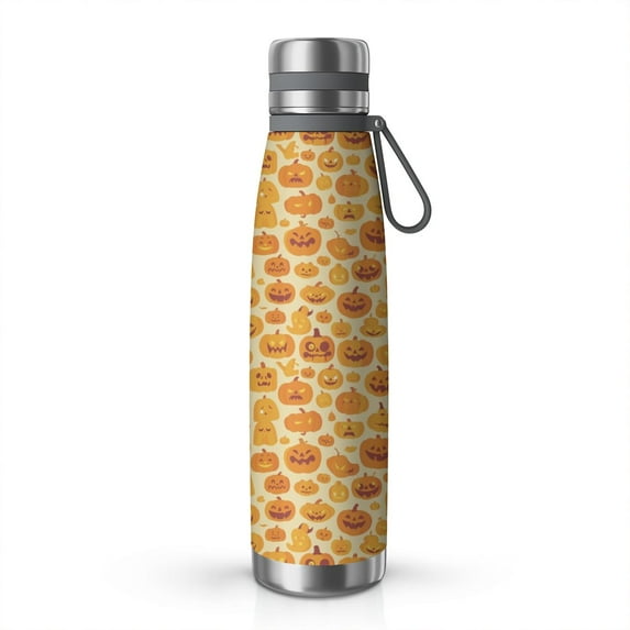 Halloween Gift - 29oz Stainless Steel Insulated Thermos with Tea Filter, 360° Printed Travel Bottle, Leakproof BPA-Free Flask with Anti-Slip Base, 304 Inner & 201 Outer