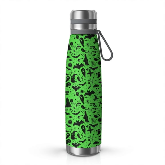 Halloween Gift - 29oz Stainless Steel Insulated Thermos with Tea Filter, 360° Printed Travel Bottle, Leakproof BPA-Free Flask with Anti-Slip Base, 304 Inner & 201 Outer