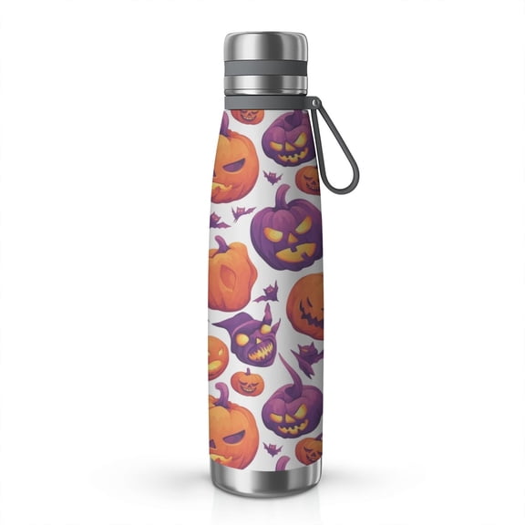 Halloween Gift - 29oz Stainless Steel Insulated Thermos with Tea Filter, 360° Printed Travel Bottle, Leakproof BPA-Free Flask with Anti-Slip Base, 304 Inner & 201 Outer