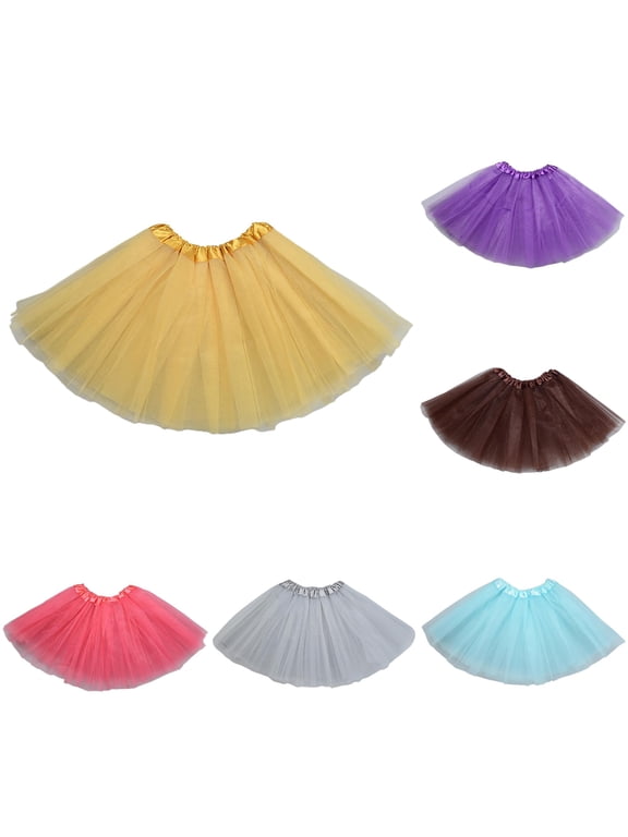 Halloween Gift for Women Skirt for Women Candy Color Multicolor Half Body Puff Petticoat Short Skirt Layered A-Line Skirt for Fashionable Daily Wear One Size