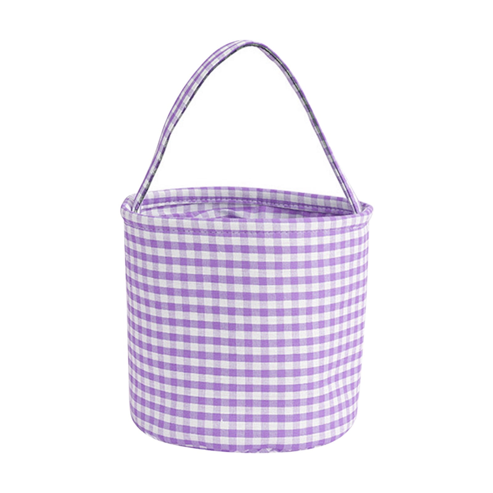 Halloween Gingham Tote Basket New Jute Canvas Bucket Halloween