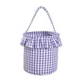 thumbnail image 1 of Halloween Gingham Tote Basket,New Jute Canvas Bucket Halloween Decoration,Halloween Basket,Reusable Candy Bucket Gift Bag for Party Favor Supplies,Halloween Gingham Bags with Handle,C,8.9x9.3x7.1", 1 of 9