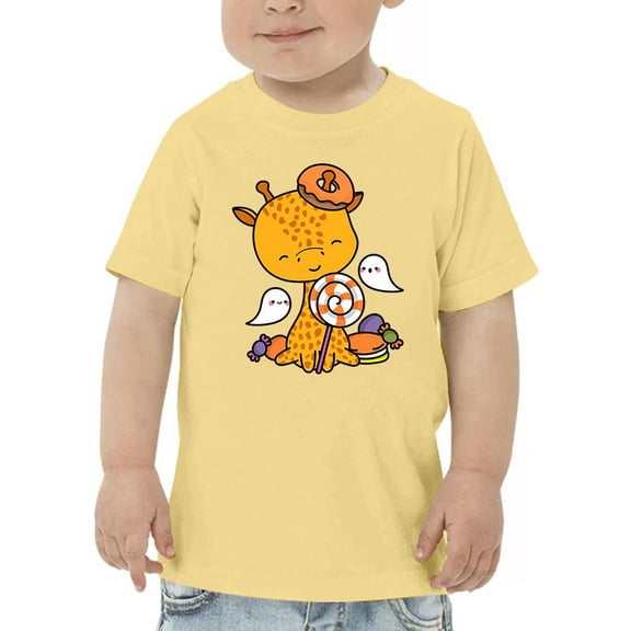Halloween Giraffe And Candy T-Shirt Toddler -Image by Shutterstock,  3 Toddler