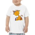 thumbnail image 1 of Halloween Giraffe And Pumpkin T-Shirt Toddler -Image by Shutterstock,  2 Toddler, 1 of 4
