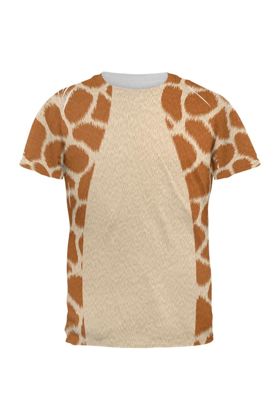 Halloween Giraffe Costume All Over Mens T Shirt Multi LG