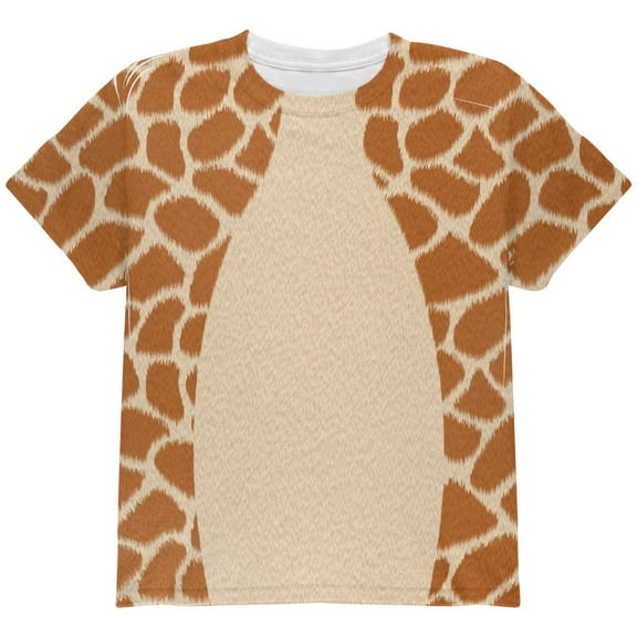 Halloween Giraffe Costume All Over Youth T Shirt Multi YSM