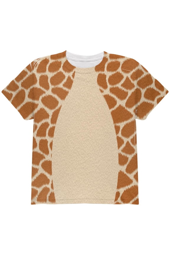 Halloween Giraffe Costume All Over Youth T Shirt Multi YSM