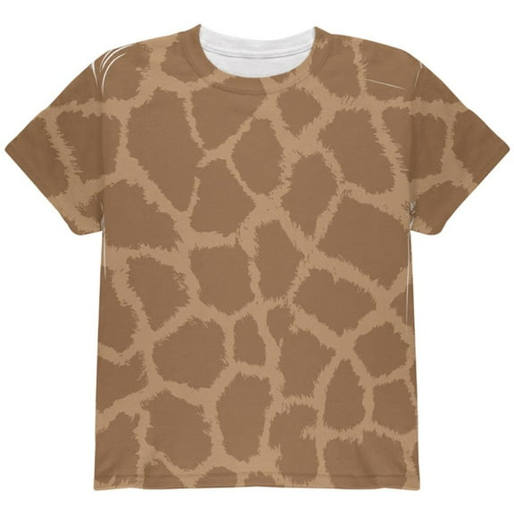 Halloween Giraffe Pattern Costume All Over Youth T Shirt Multi YLG