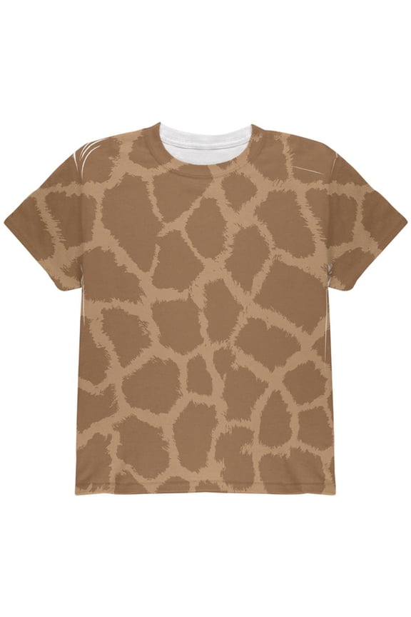 Halloween Giraffe Pattern Costume All Over Youth T Shirt