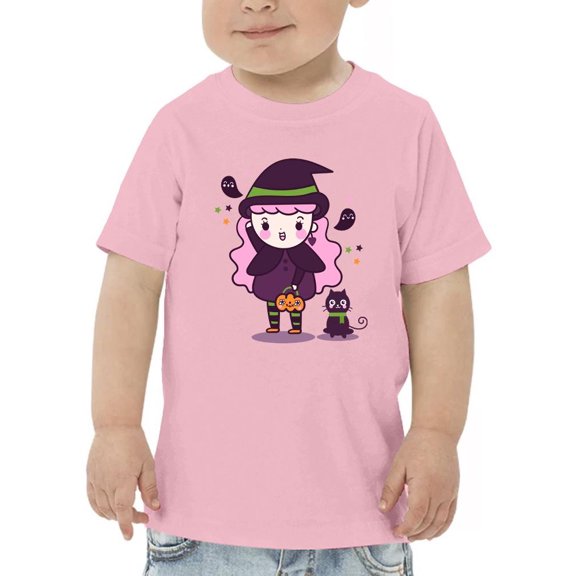 Halloween Girl Witch Costume T-Shirt Toddler -Image by Shutterstock,  2 Toddler