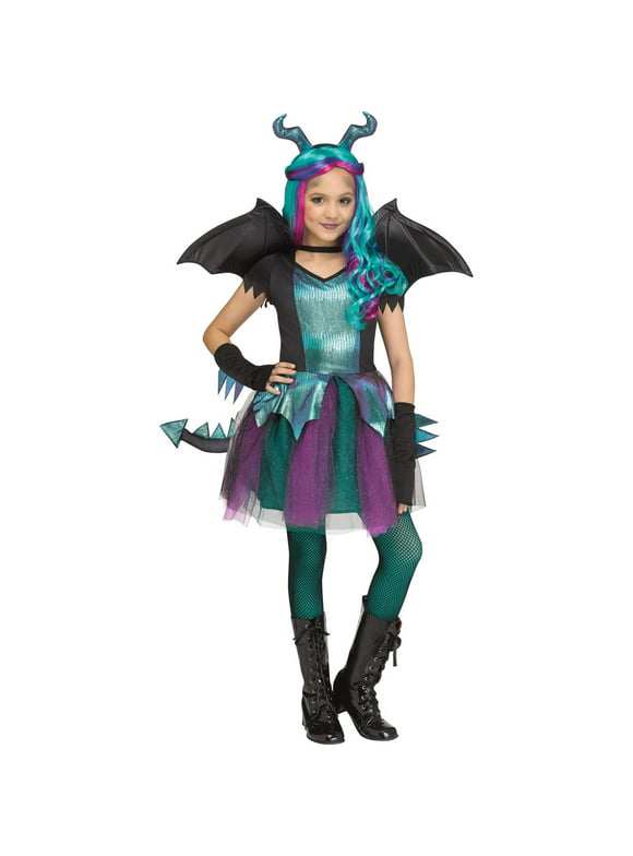 Halloween Girl's Dark Dragon Costume