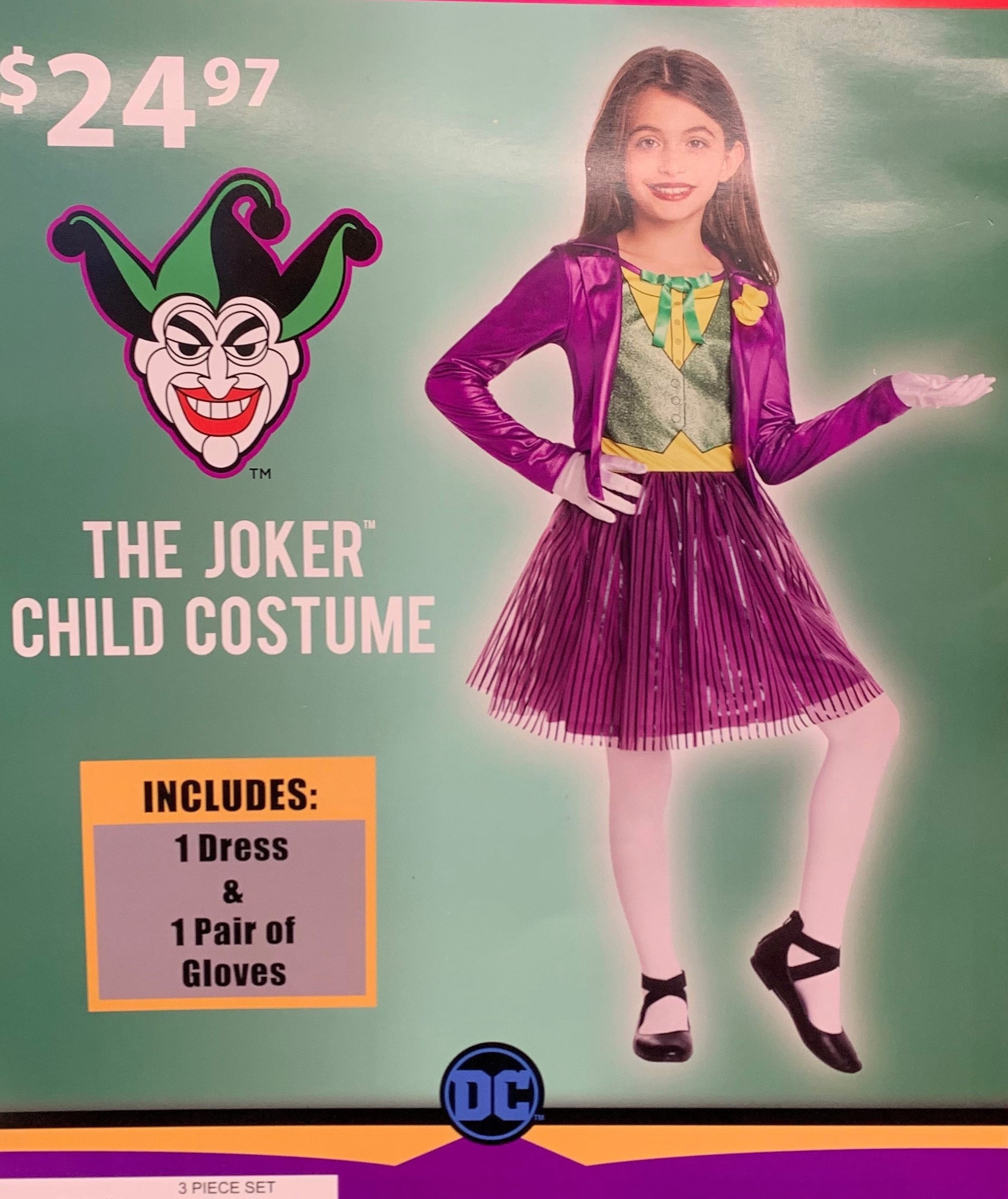 Halloween Girl's Joker Dress