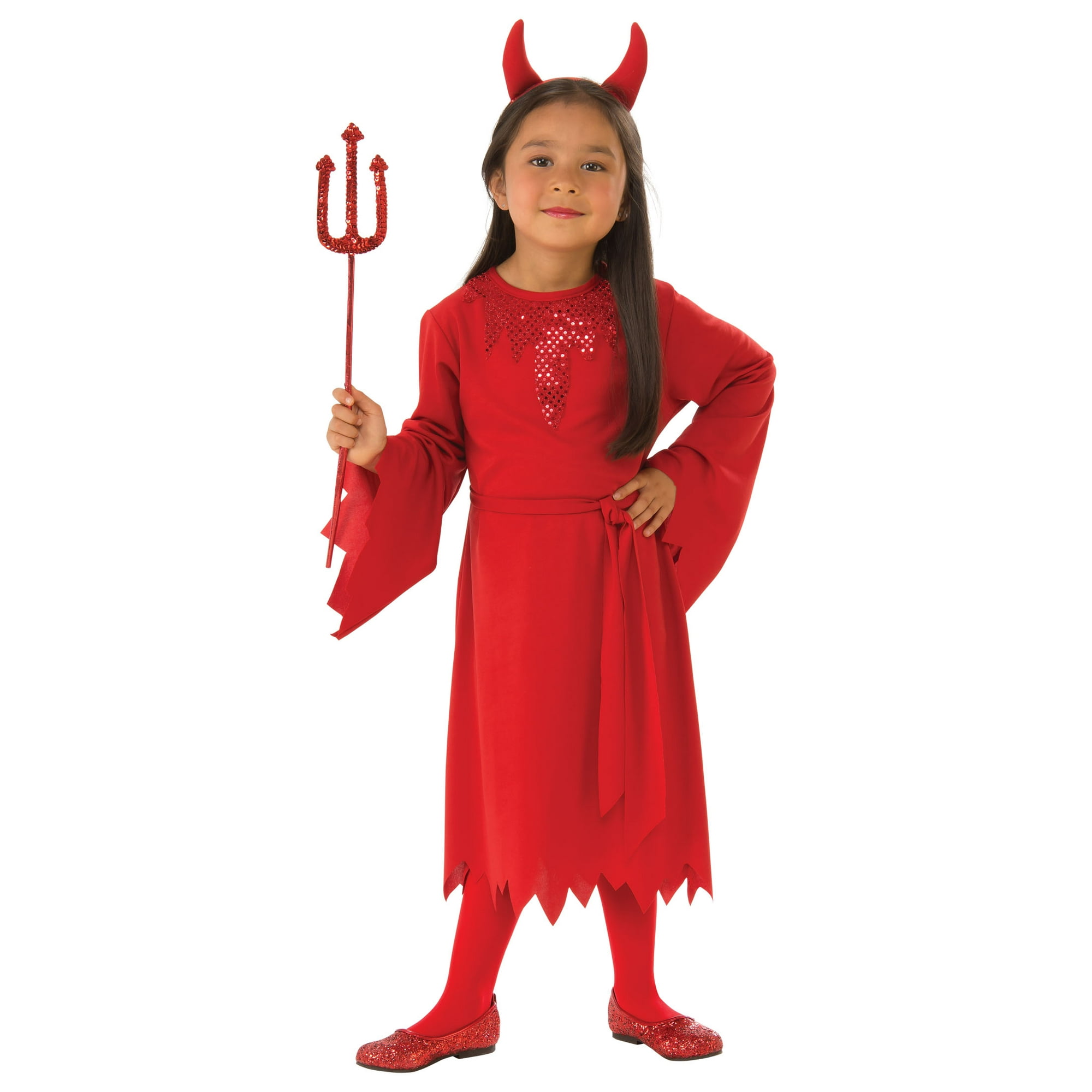 Halloween Girls Devil Costume, by Way to Celebrate, M