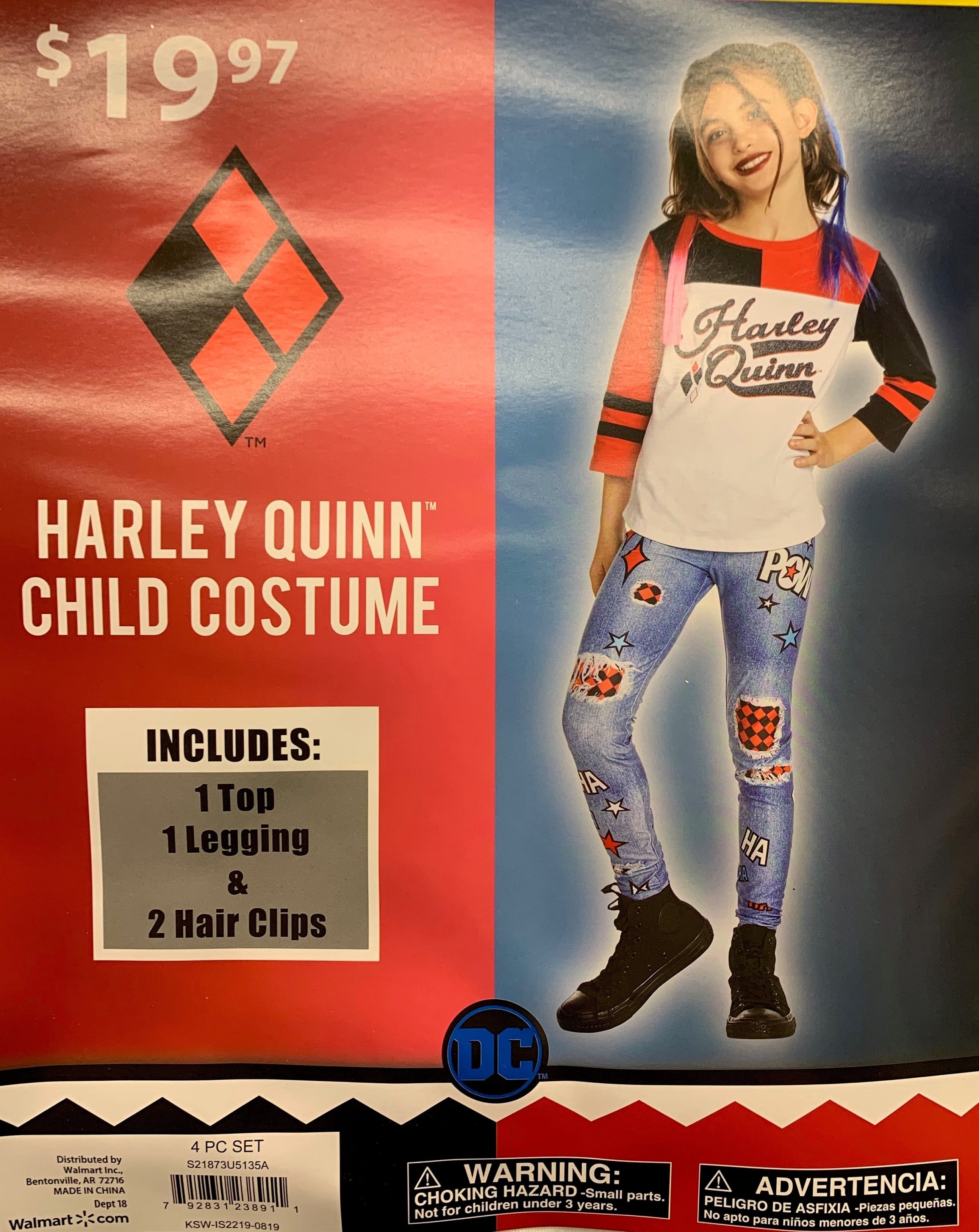 Halloween Girls Harley Quinn Costume