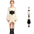 thumbnail image 1 of Halloween Girls High Waist Asymmetrical Ruffled Outfit For Toddler Dress Up Party Play Holiday Celebration, 1 of 6