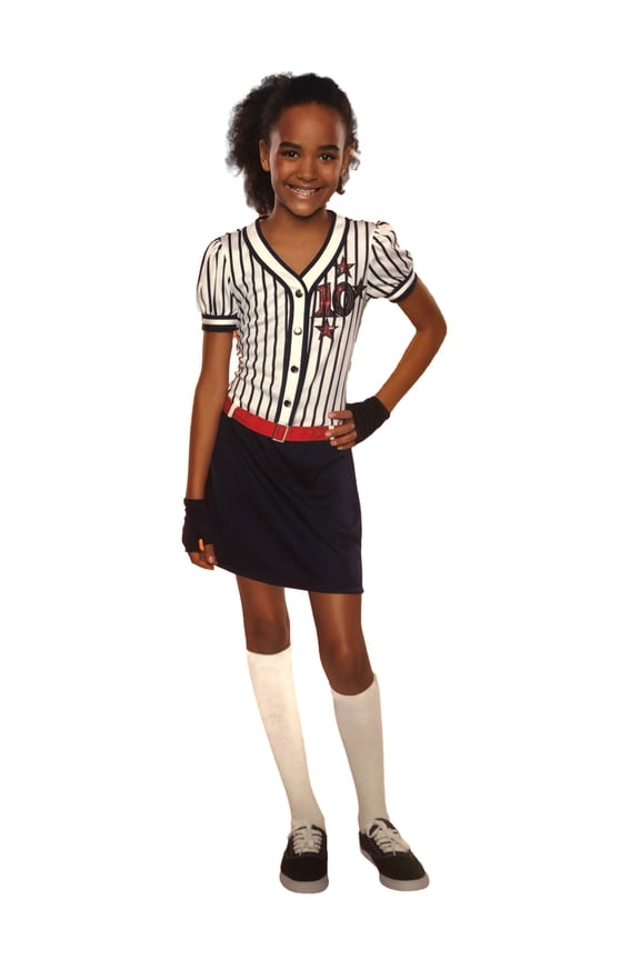 Girls Lil Superstar Baseball Basketball Sports Dress Costume Large (10-12)