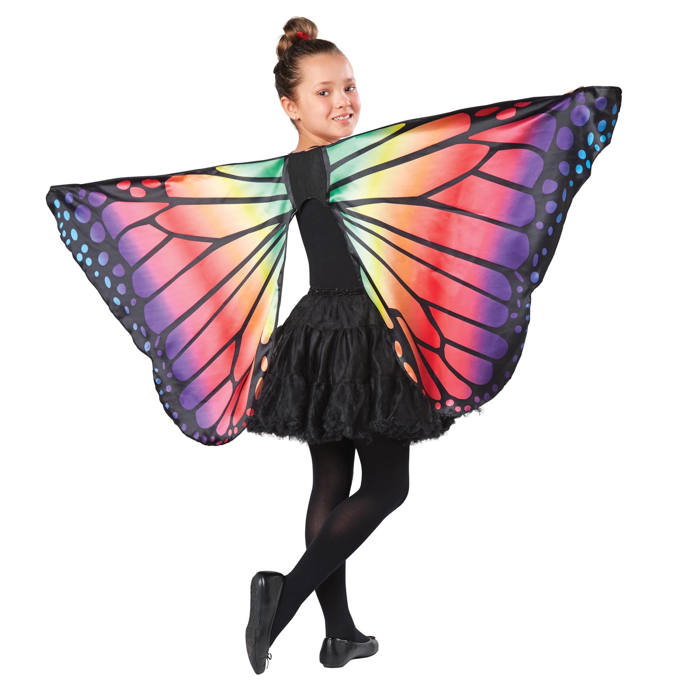 Halloween Girls Rainbow Butterfly Wings Costume Cape, By Way To ...