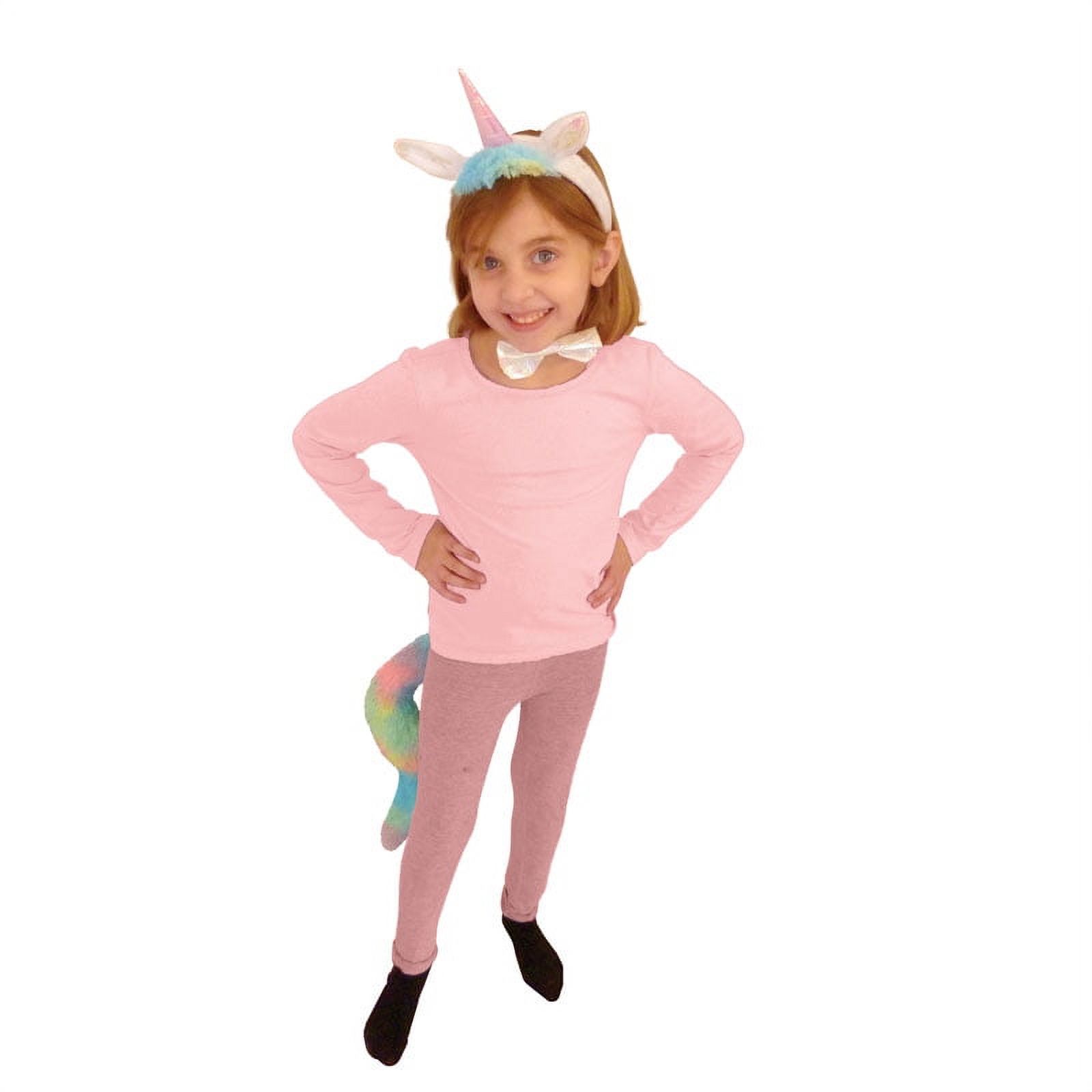 Halloween Girls White Unicorn Costume Accessory Set, 3Piece, by Way to