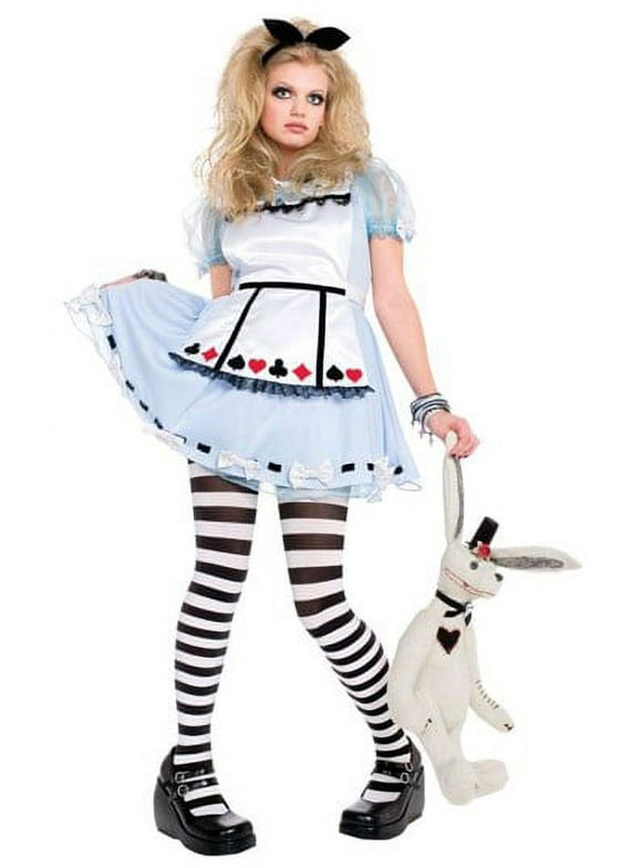 Halloween Girls Wonderful Alice Costume Alice in Wonderland Dress Small (4-6)