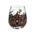 thumbnail image 1 of Halloween Glass Cup,12oz,Magic Castle Pattern,Tea,Coffee,Ice Water Soda Beverage Cup,Reusable Festival Holiday Evening Party Glassware Dinkware Suppies, 1 of 6