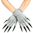 thumbnail image 1 of Halloween Glitter Long Claw Gloves, Gothic Monster Witch Gloves for Halloween Birthday Party & Role Play, 1 of 5