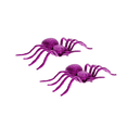 thumbnail image 1 of Halloween Glitter Spiders Purple Set of 2, 1 of 3