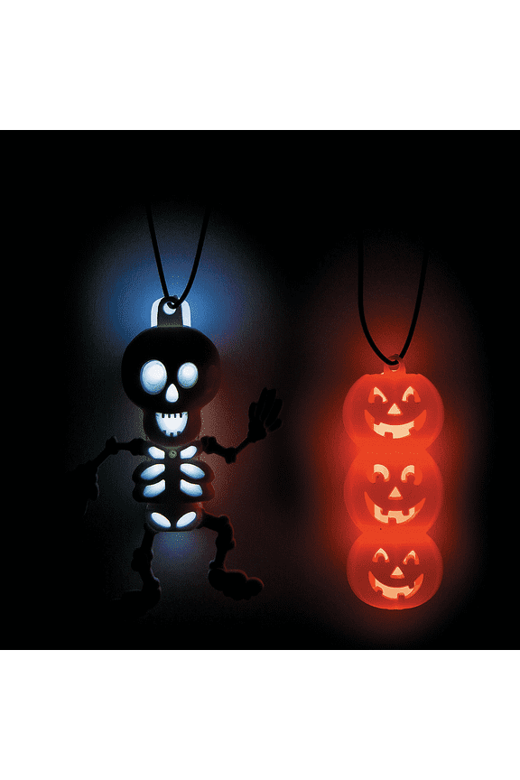 Halloween Glow Character Necklaces - Jewelry - 12 Pieces