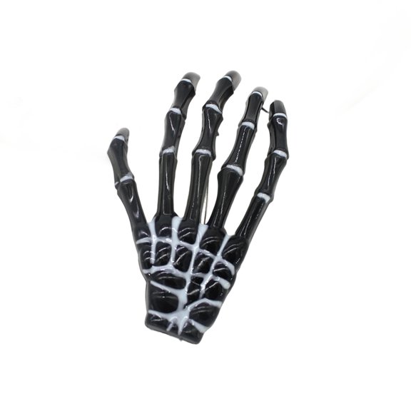 Halloween Glow-In-The-Dark Transparent Handbone Hair Clip, Creative Funny Headpiece, Spooky Party Decoration Hair Accessory For Halloween Events, Festivals, S