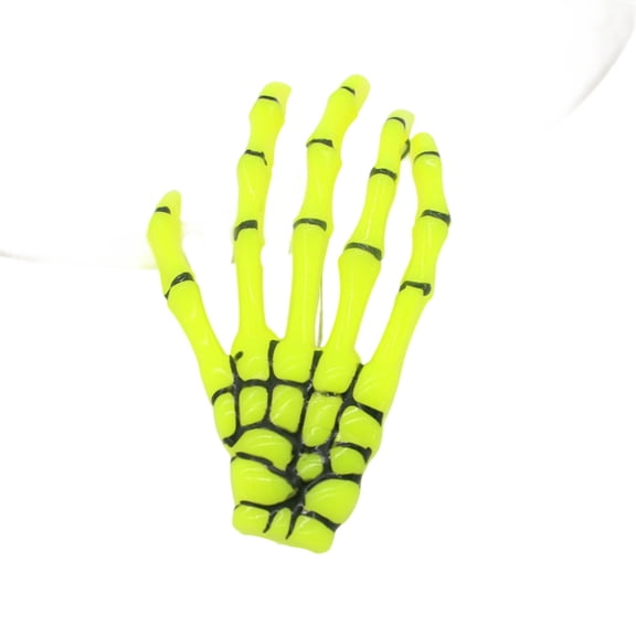 Halloween Glow-In-The-Dark Transparent Handbone Hair Clip, Creative Ghoulish Headband Hairpin, Festive Party Decoration Accessory For Halloween , Props For Women