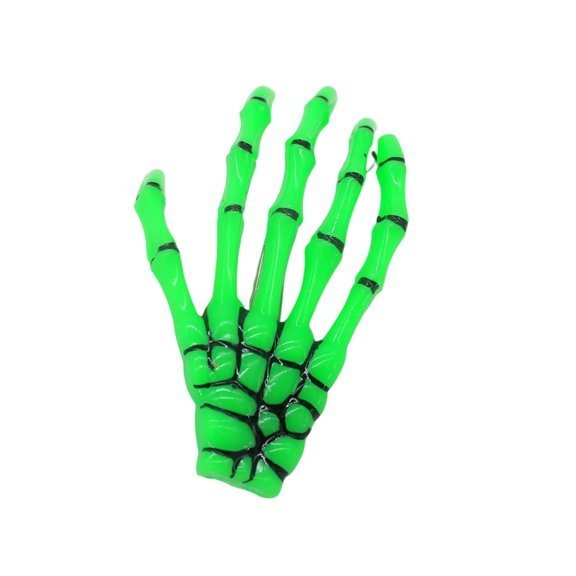Halloween Glow-In-The-Dark Transparent Handbone Hair Clip, Creative Ghoulish Headband Hairpin, Spooky Party Decoration Accessory For Women Girls