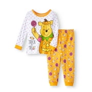 WINNIE THE POOH Halloween Glow-in-the-Dark Cotton Tight Fit Pajamas, 2-piece Set (Baby Girls)